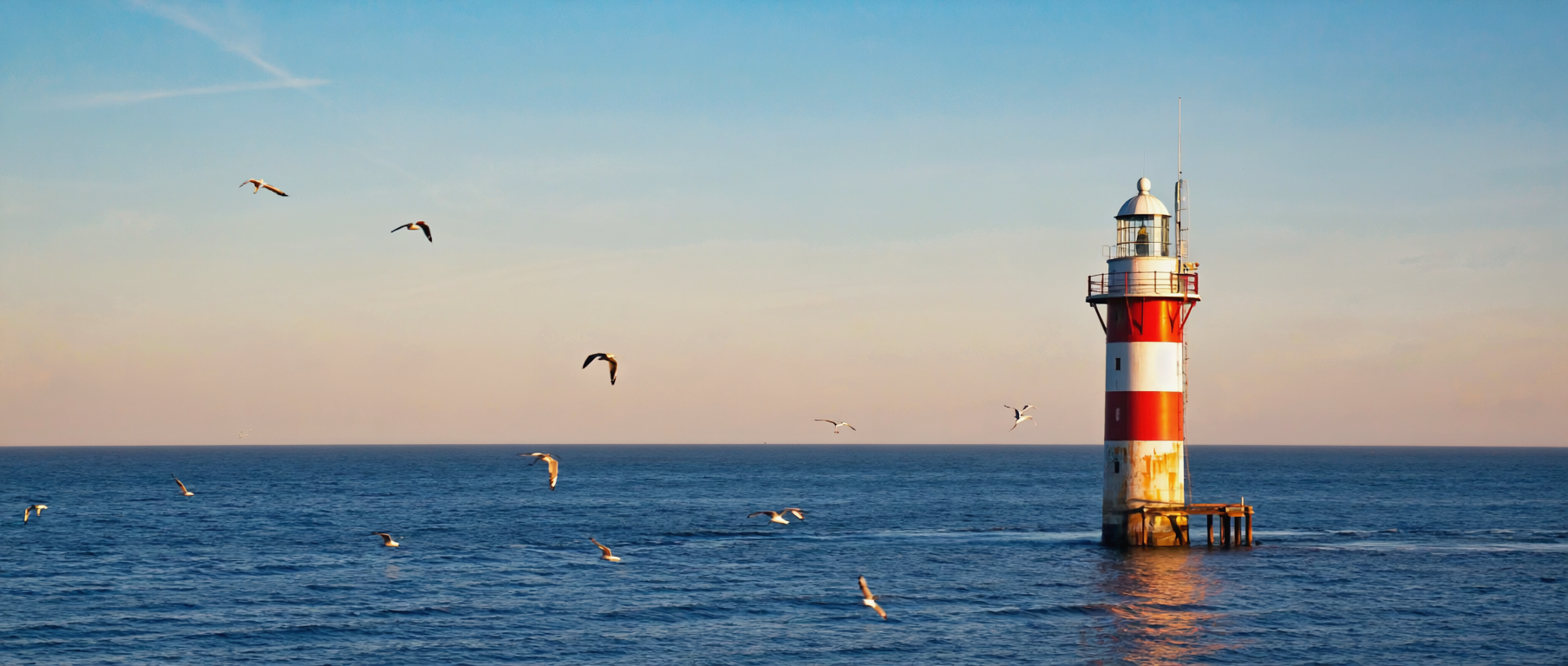 Roter-Sand-Leuchtturm in der Außenweser